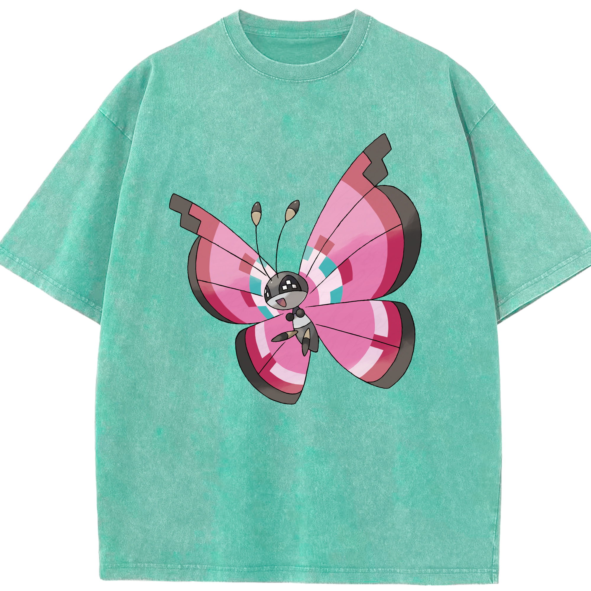 （画像用） ポケットモンスター Pokémon 綿100% ヴィンテージ風 半袖Tシャツ（フロントプリント）